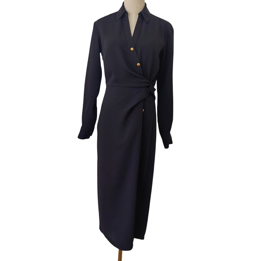 Veronica Beard Wright Midi Button Down Collared Dress US 6 - Picture 4 of 12